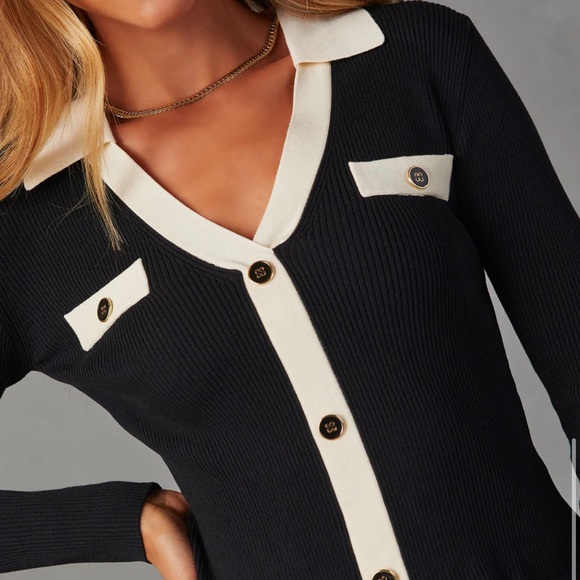 VICI Collection Collared Cardigan - Picture 5 of 5